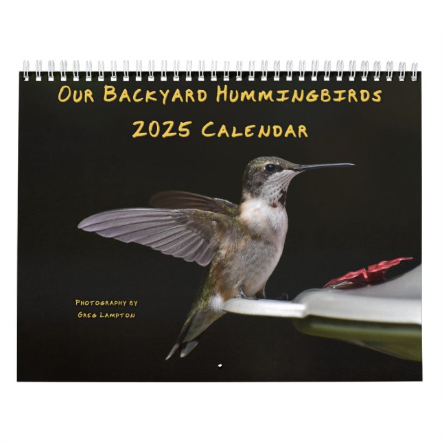 Calendario Hummingbirds de 8,5" x 11" (Tapa)