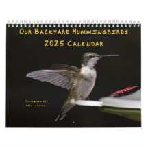 Calendario Hummingbirds de 8,5" x 11"