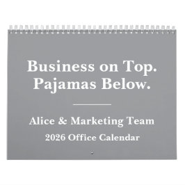 Calendario Humor de oficina divertido para trabajo remoto 202