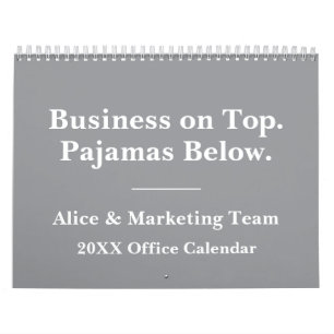 Calendario Humor de oficina divertido para trabajo remoto 202