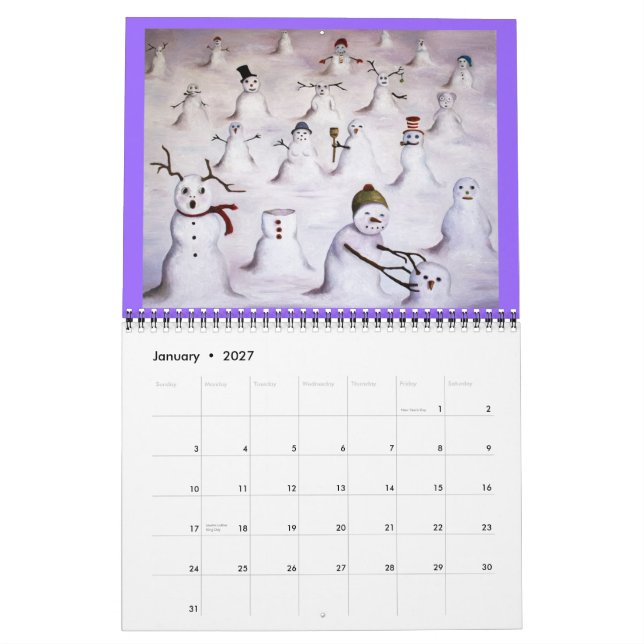 Calendario Humor extraño 2012 (Jan 2027)