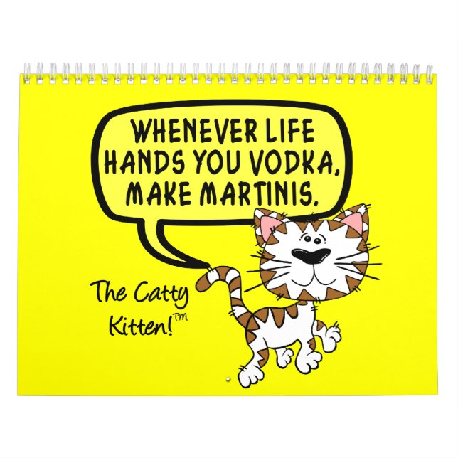 Calendario Humor gatito sarcástico de 2023 (Tapa)