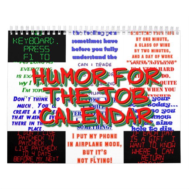 Calendario Humor por el trabajo (Tapa)