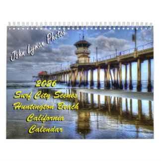 Calendario Huntington Beach. Scenes 2026