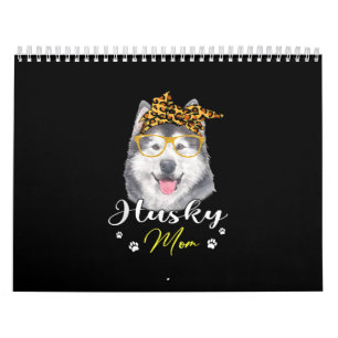 Calendario Husky Mom   Regalo de los amantes de la impresión 