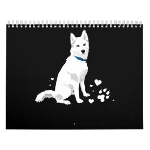 Calendario Husky Siberian Husky Sweet White Snow Dog