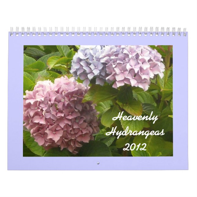 Calendario Hydrangeas celestiales 2012 (Tapa)