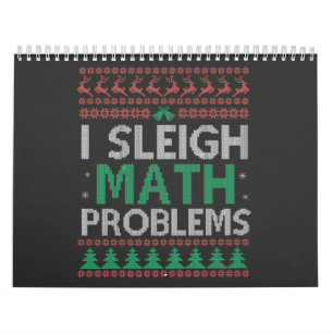 Calendario I Sleigh Math Problem Funny Ugly Xmas Sweater