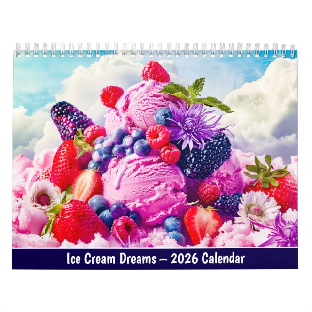 Calendario Ice Cream Dreams – 2026 Calendar (Tapa)