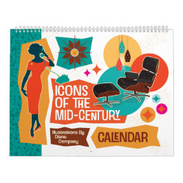 Calendario Iconos de mediados de siglo