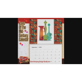 Calendario Iconos de mediados de siglo