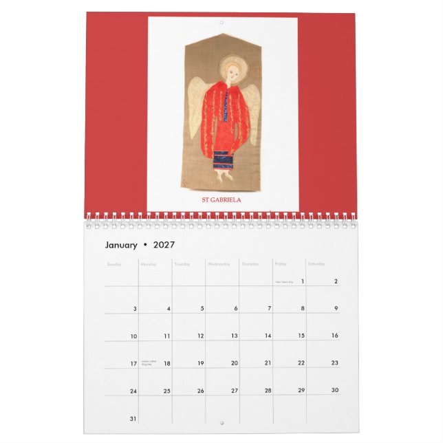 Calendario Iconos del ángel        … (Jan 2027)
