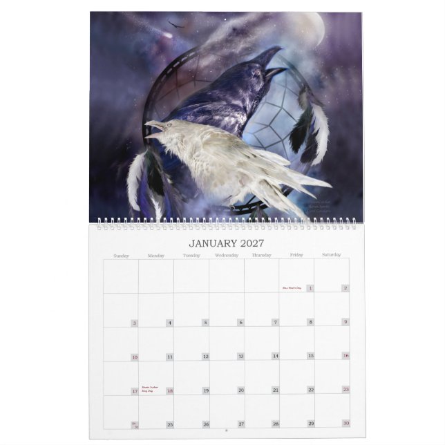 Calendario ideal 2015 del arte de los animales 2 (Jan 2027)