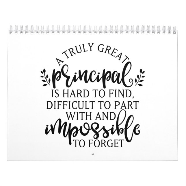 Calendario Ideas del Día de Apreciación Principal (Tapa)