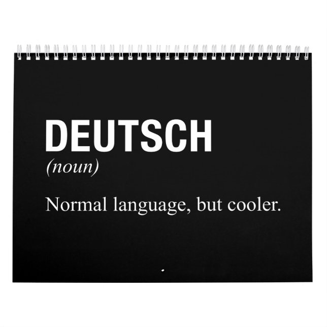 Calendario Idioma ALEMÁN (Tapa)