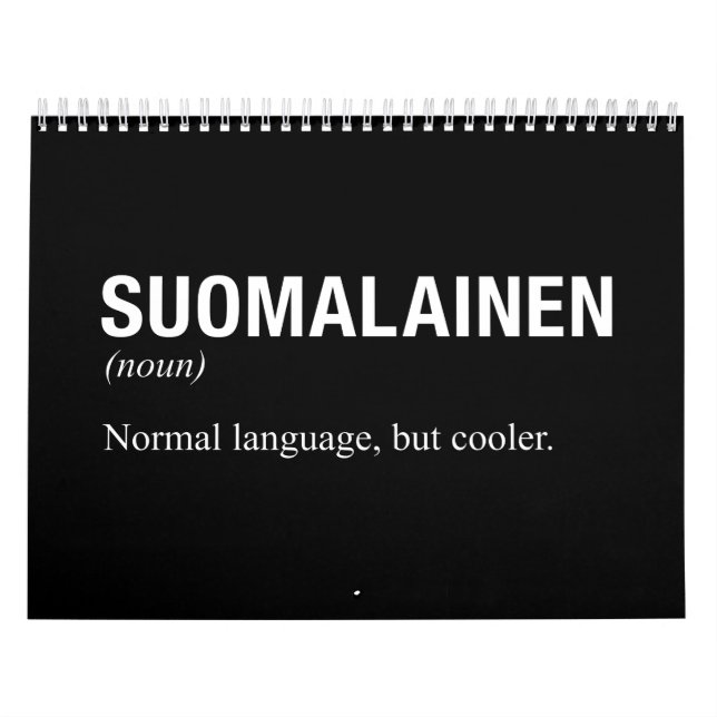 Calendario Idioma FINLANDÉS (Tapa)