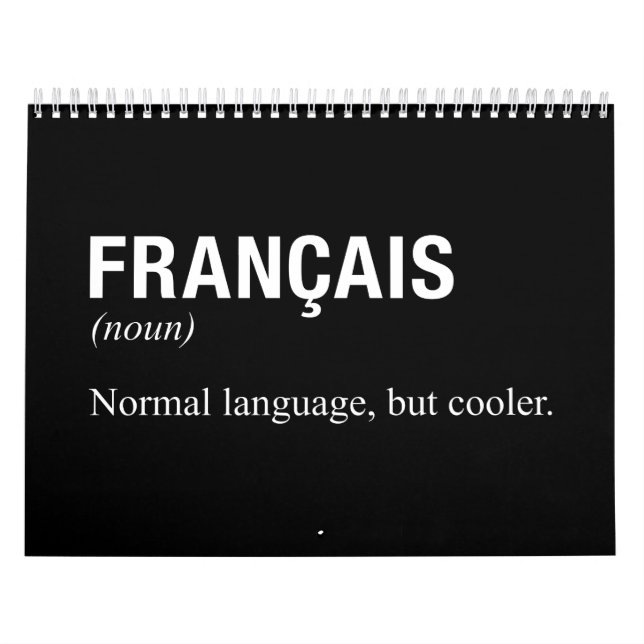 Calendario Idioma francés (Tapa)