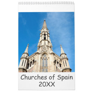 Calendario Iglesias españolas de 12 meses