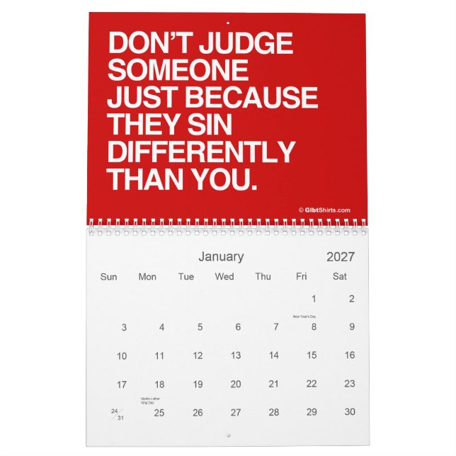 CALENDARIO IGUALDAD DE LGBT (Jan 2027)