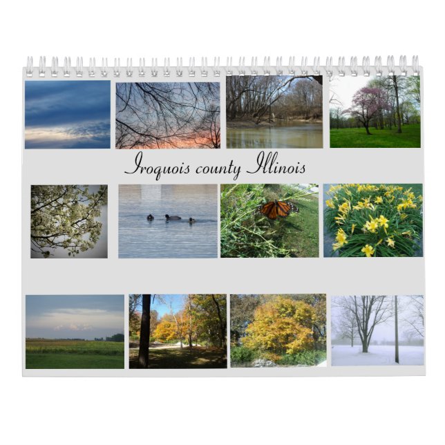 Calendario Illinois rural (Reverso)