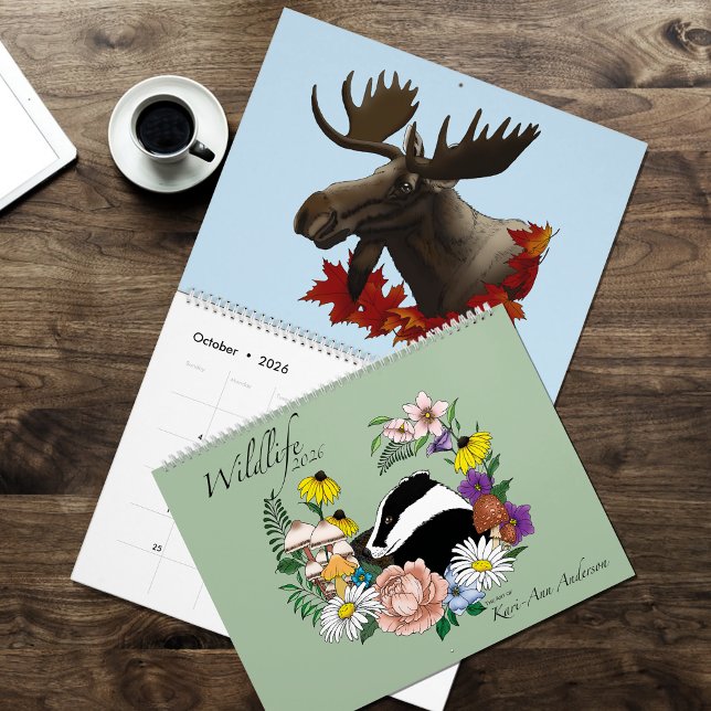 Calendario Illustrated Wildlife Calendar 2026 (Subido por el creador)