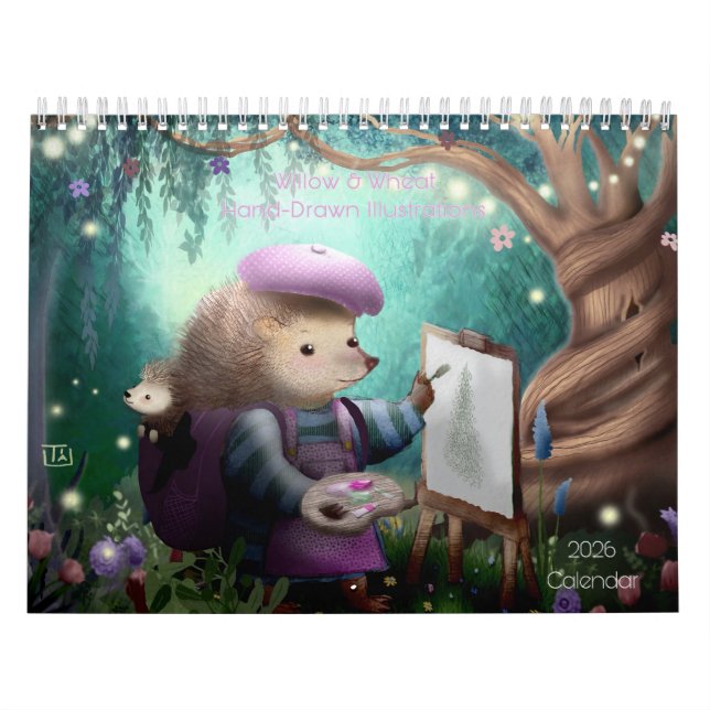 Calendario Ilustracion de libros para niños pintados a mano 2 (Tapa)