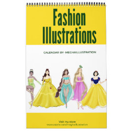 Calendario Ilustracion de moda