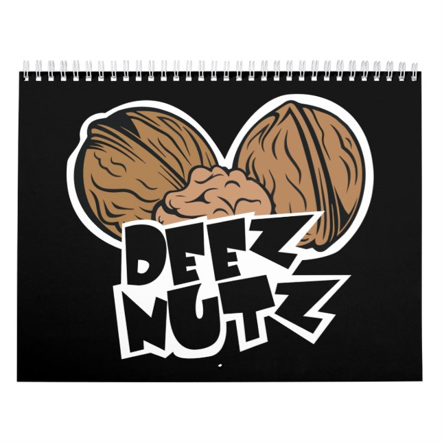 Calendario Ilustracion divertido de Deez Nutz (Tapa)