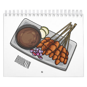 Calendario Ilustracion personalizado de alimentos