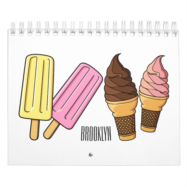 Calendario Ilustracion personalizado de alimentos (Tapa)