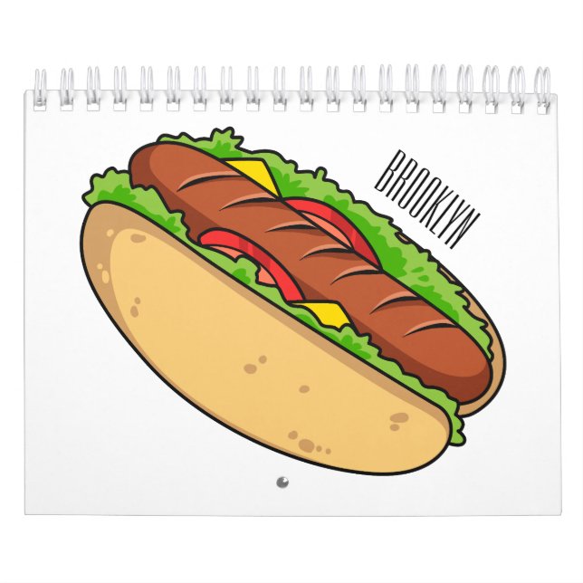 Calendario Ilustracion personalizado de alimentos (Tapa)