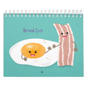 Calendario Ilustracion personalizado de alimentos