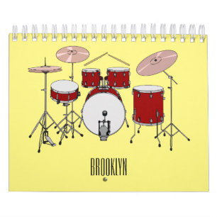 Calendario Ilustracion personalizado de instrumentos musicale