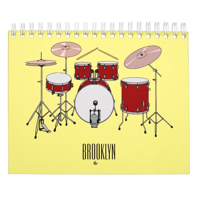 Calendario Ilustracion personalizado de instrumentos musicale (Tapa)