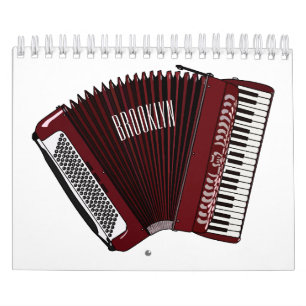 Calendario Ilustracion personalizado de instrumentos musicale