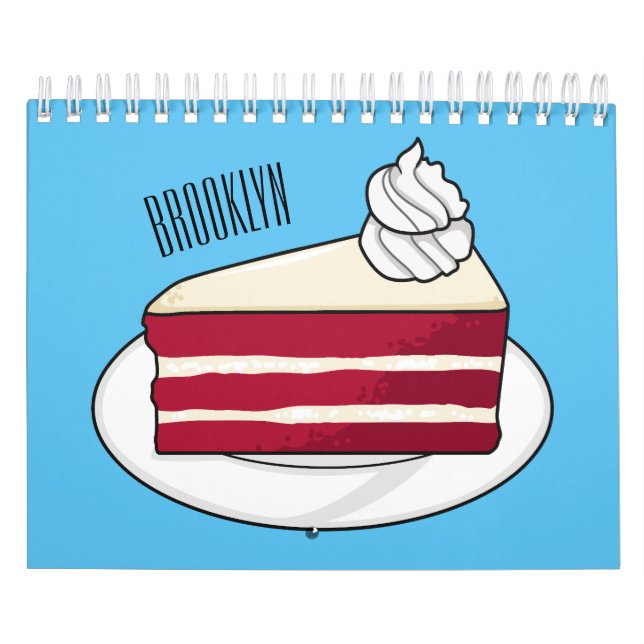 Calendario Ilustracion personalizado de tarta (Tapa)