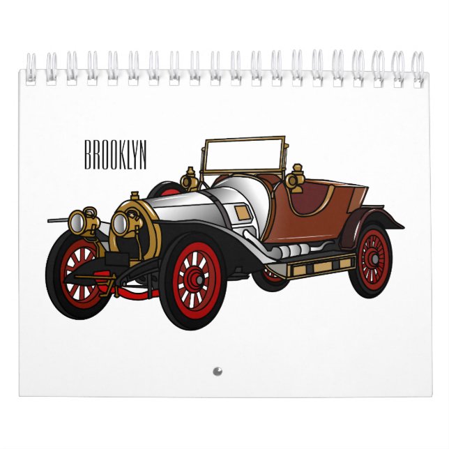 Calendario Ilustracion personalizado de transporte (Tapa)