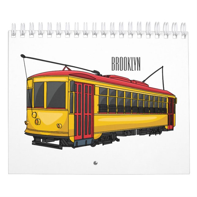Calendario Ilustracion personalizado de transporte (Tapa)