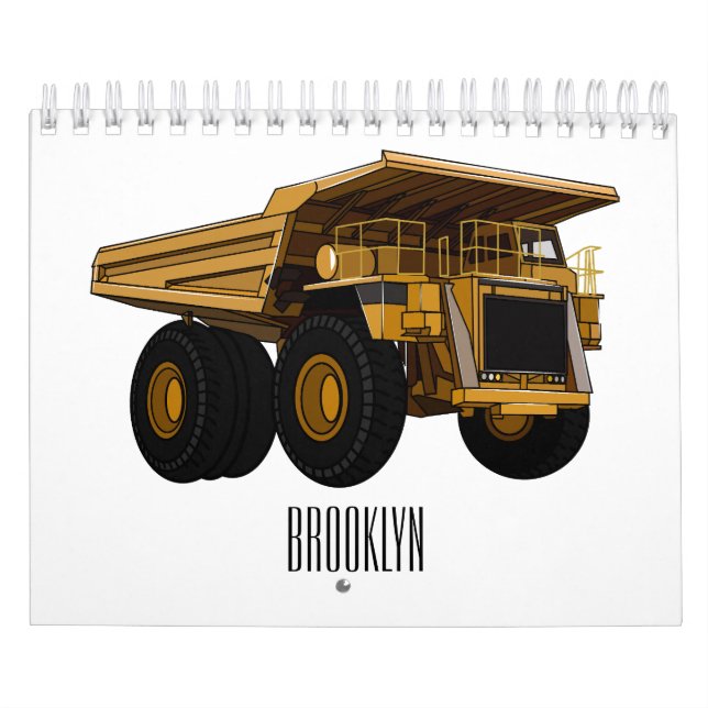 Calendario Ilustracion personalizado de transporte (Tapa)
