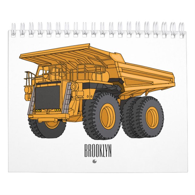 Calendario Ilustracion personalizado de transporte (Tapa)