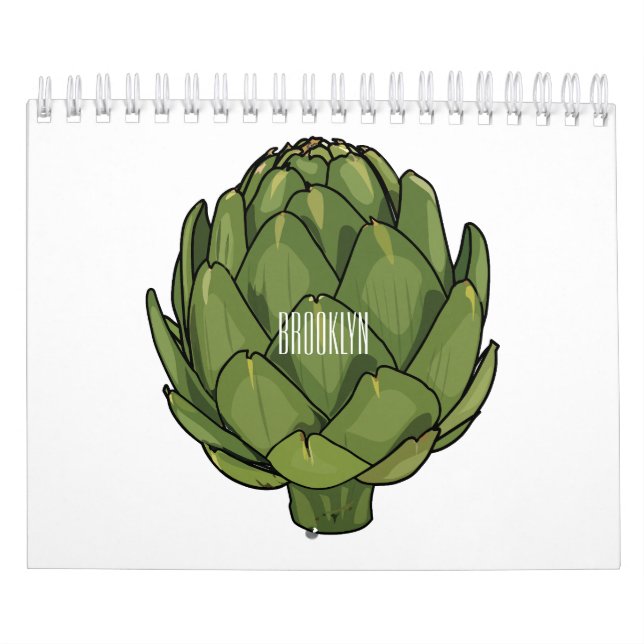 Calendario Ilustracion vegetal y personalizado de frutas (Tapa)