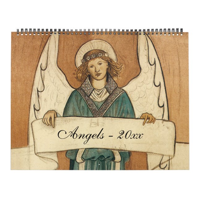 Calendario Ilustracion vintage Ángeles religiosos, religiosos (Tapa)