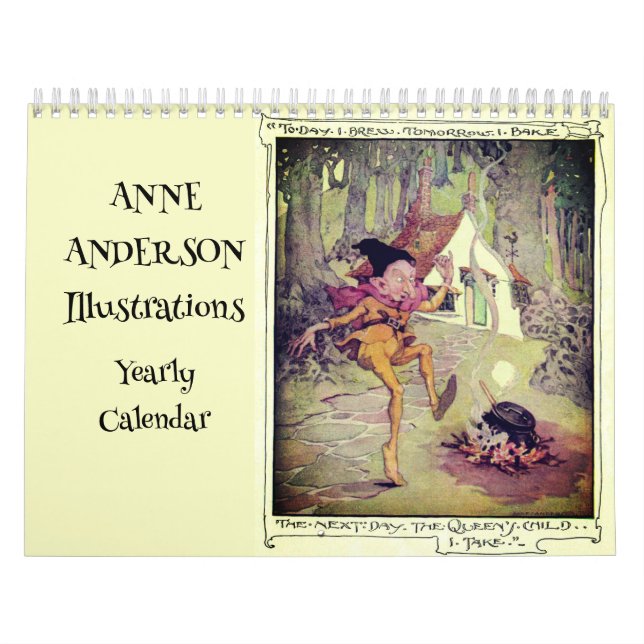 Calendario Ilustraciones de Anne Anderson Victorian Fairytale (Tapa)