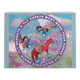 Calendario ilustraciones de caballos divertidos de mis histor