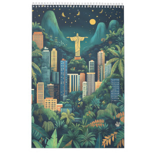 Calendario Ilustraciones de ciudades del mundo