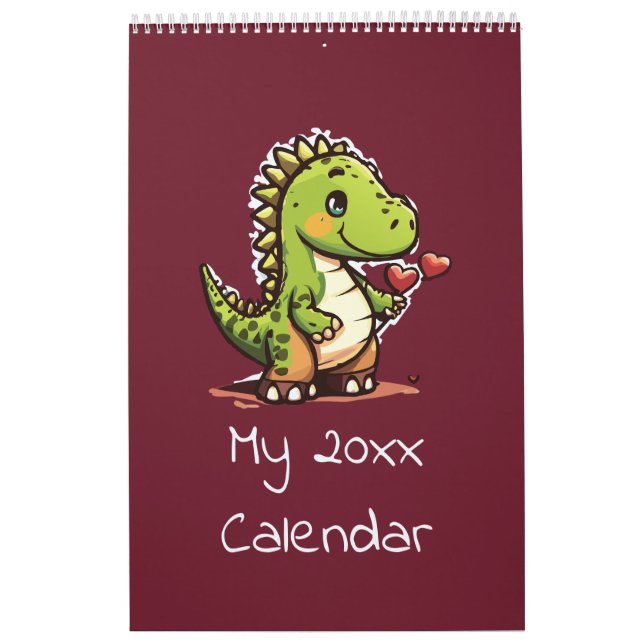 Calendario Ilustraciones de dinosaurios (Tapa)
