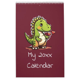 Calendario Ilustraciones de dinosaurios