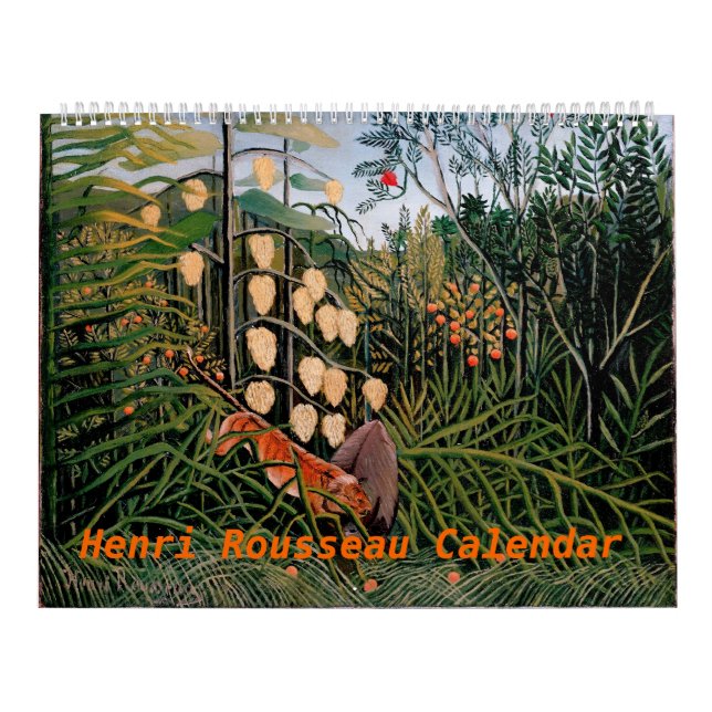 Calendario Ilustraciones de Henri Rousseau (Tapa)