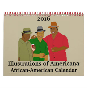 Calendario Ilustraciones de la Americana Africana