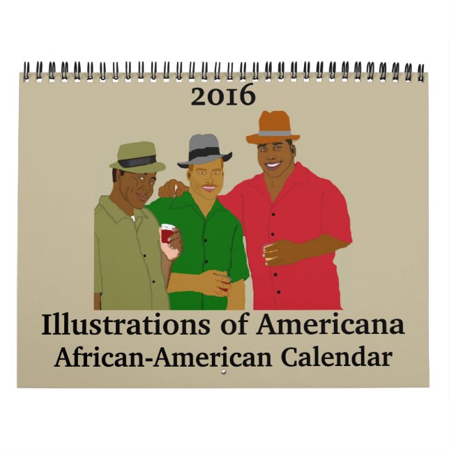 Calendario Ilustraciones de la Americana Africana (Tapa)